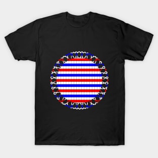 US flag colored design T-Shirt